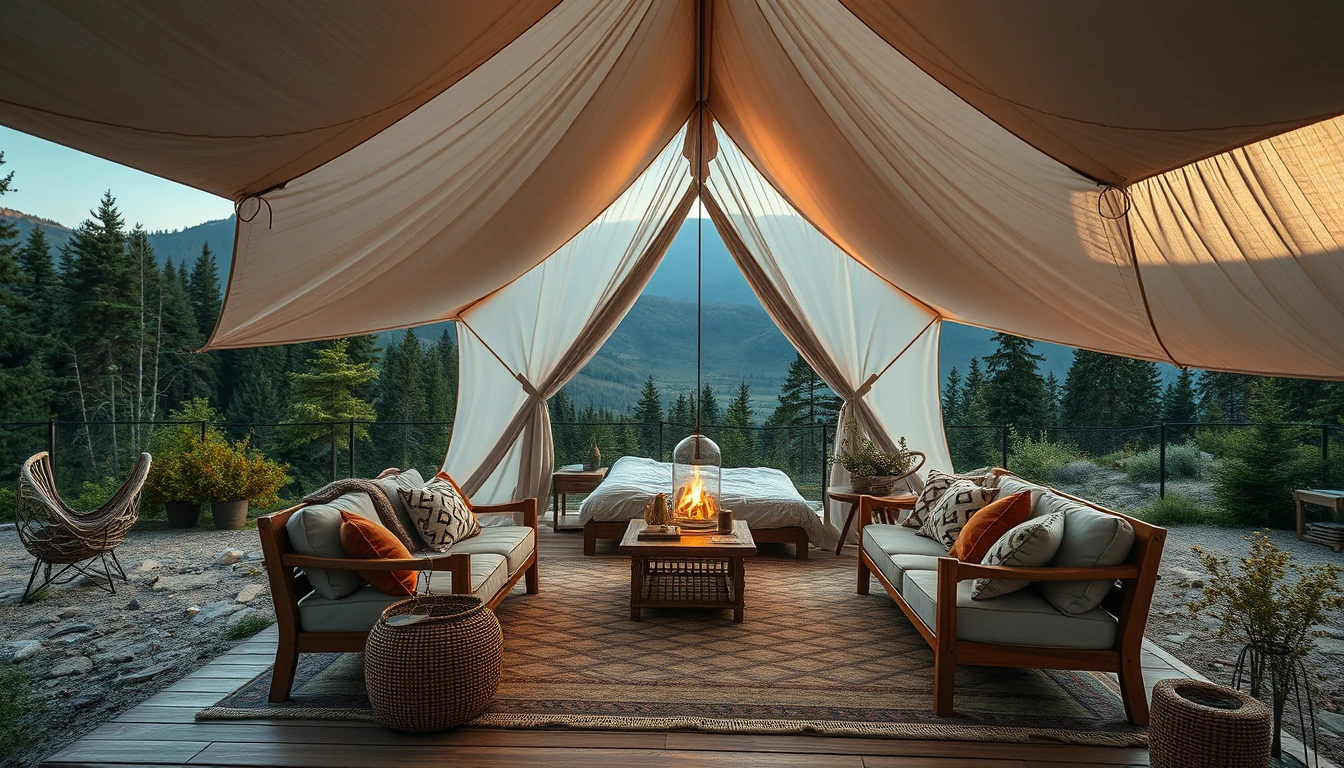 Glamping turismo natureza: conforto vs acampamento tradicion